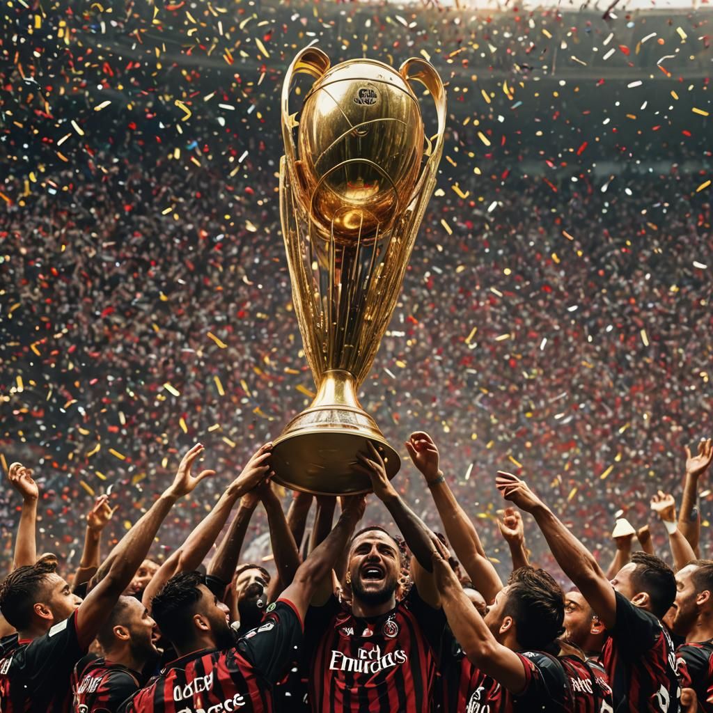 AC Milan Victory: Trophy Celebration in San Siro