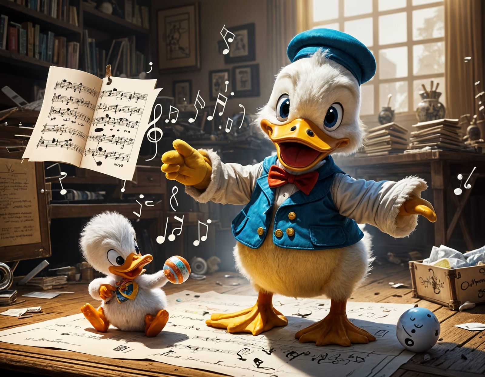 Dancing Baby Donald Duck Concept Art