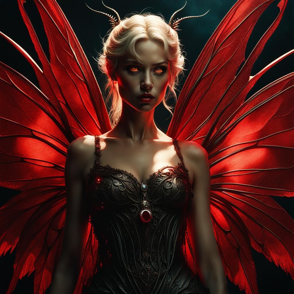 Eldritch Horror Tinkerbell Portrait in Hyperrealism