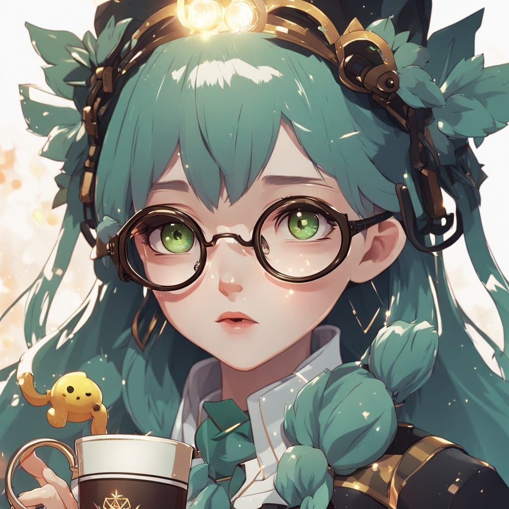 Anime Blythe Doll in Wheelchair: 3D Render