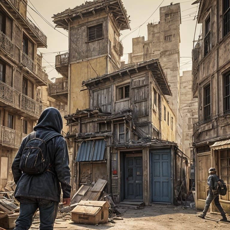 Social Realism Propaganda Poster Contrasting Colonialism