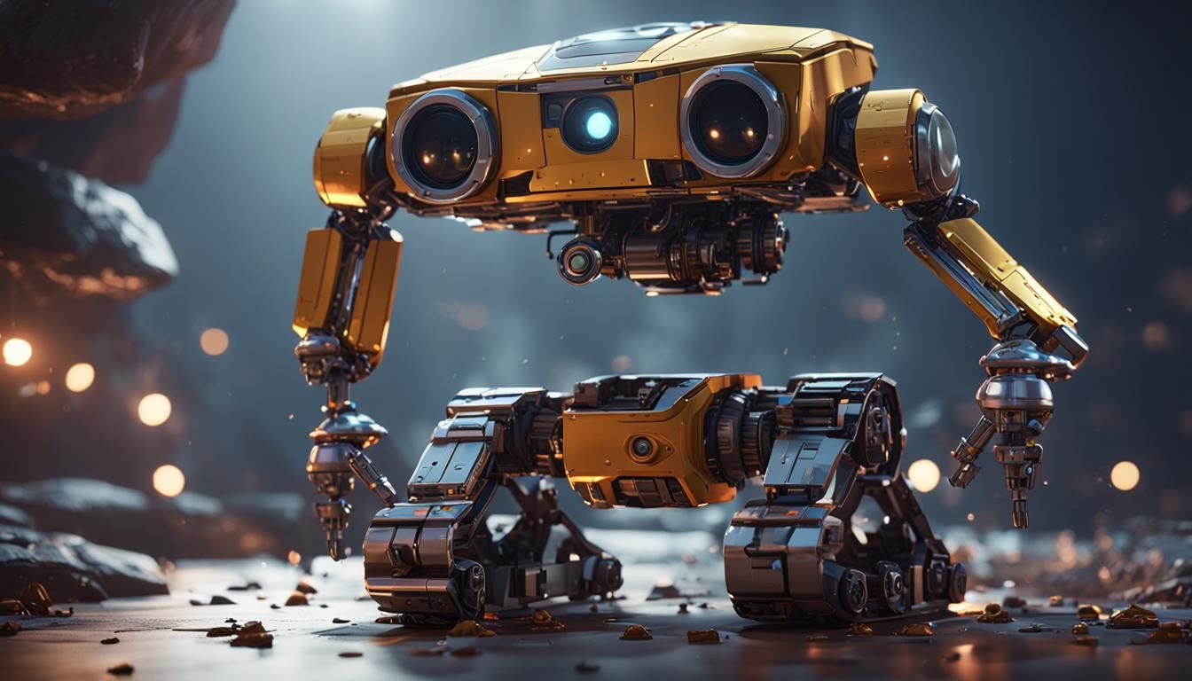 WALL-E and Eve: Intricate Sci-Fi Mech Details