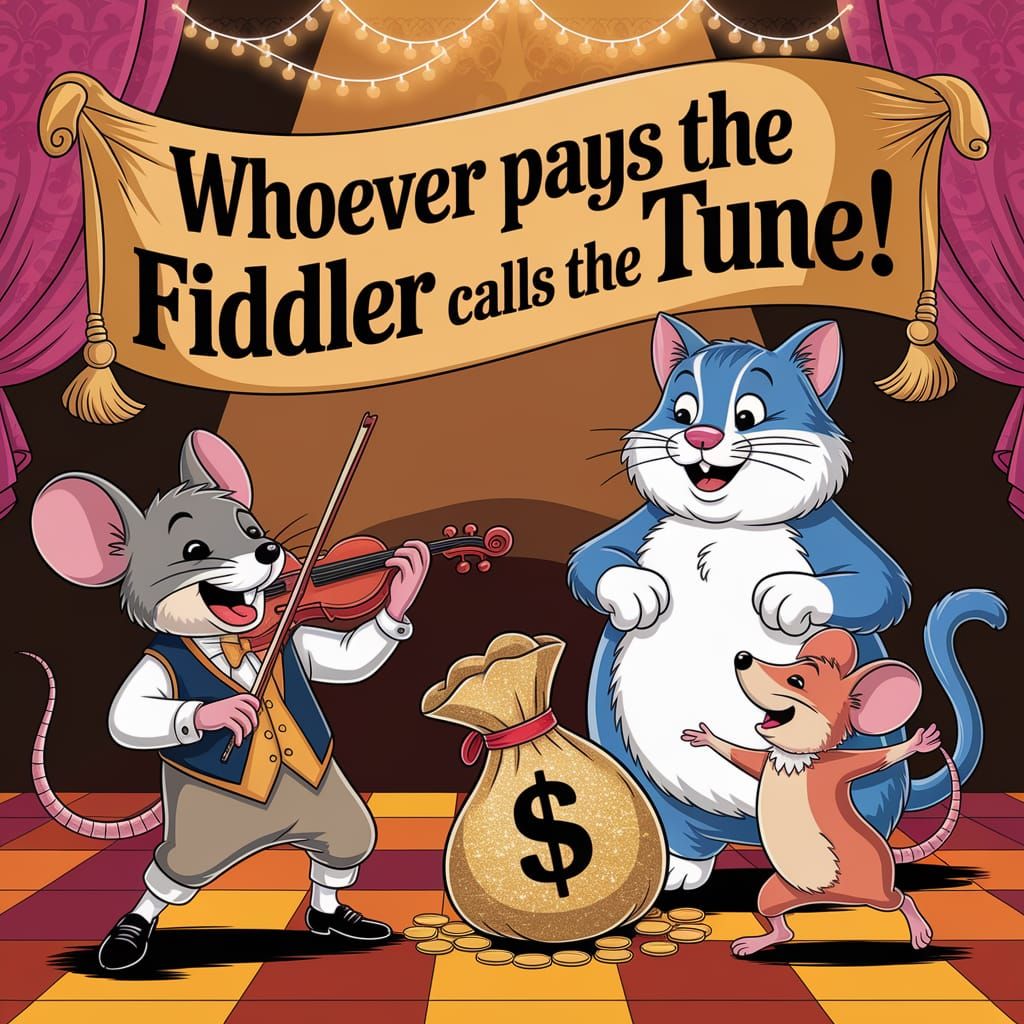 Charming Mice Dance Hall Illustration in Digital Art Style