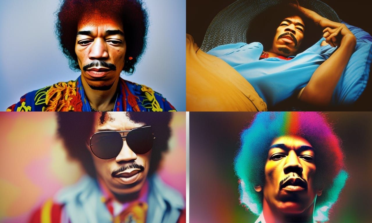 Surreal Portrait of Man Floating in Water