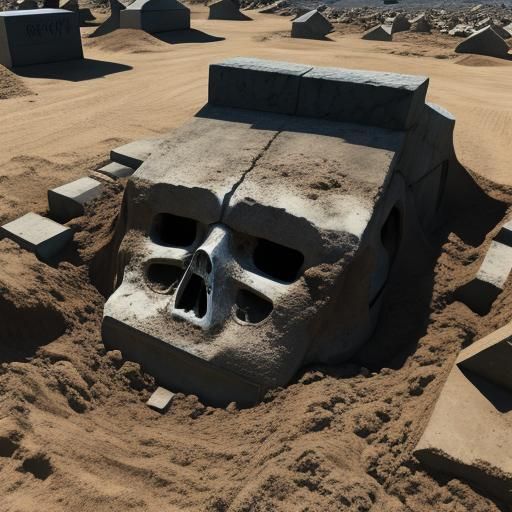 Figurative Image of Being Buried in Debt