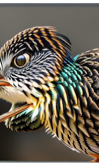 Hyperrealistic Roadrunner in Dynamic Lighting