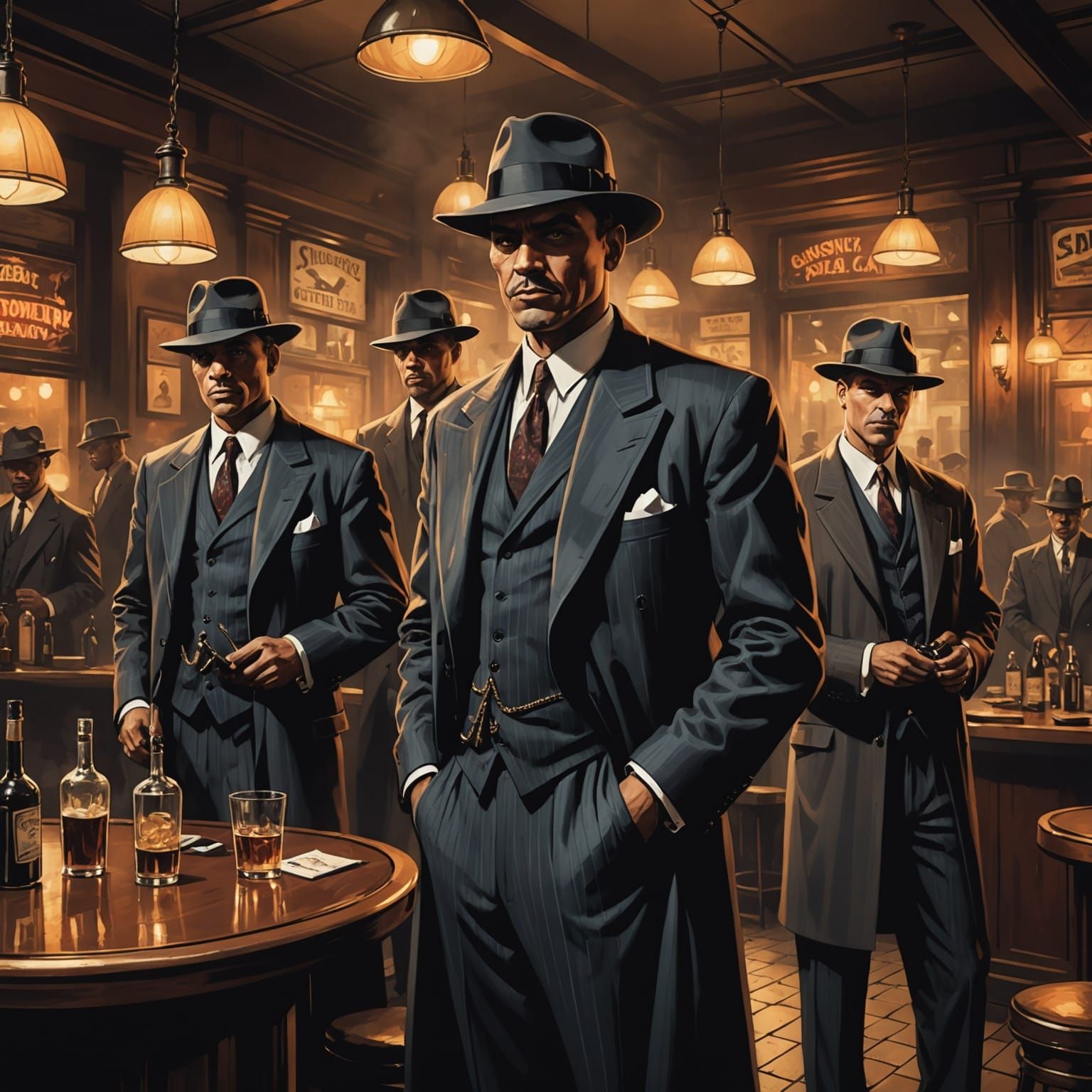 Chicago Speakeasy: Gangsters in Smoky Shadow