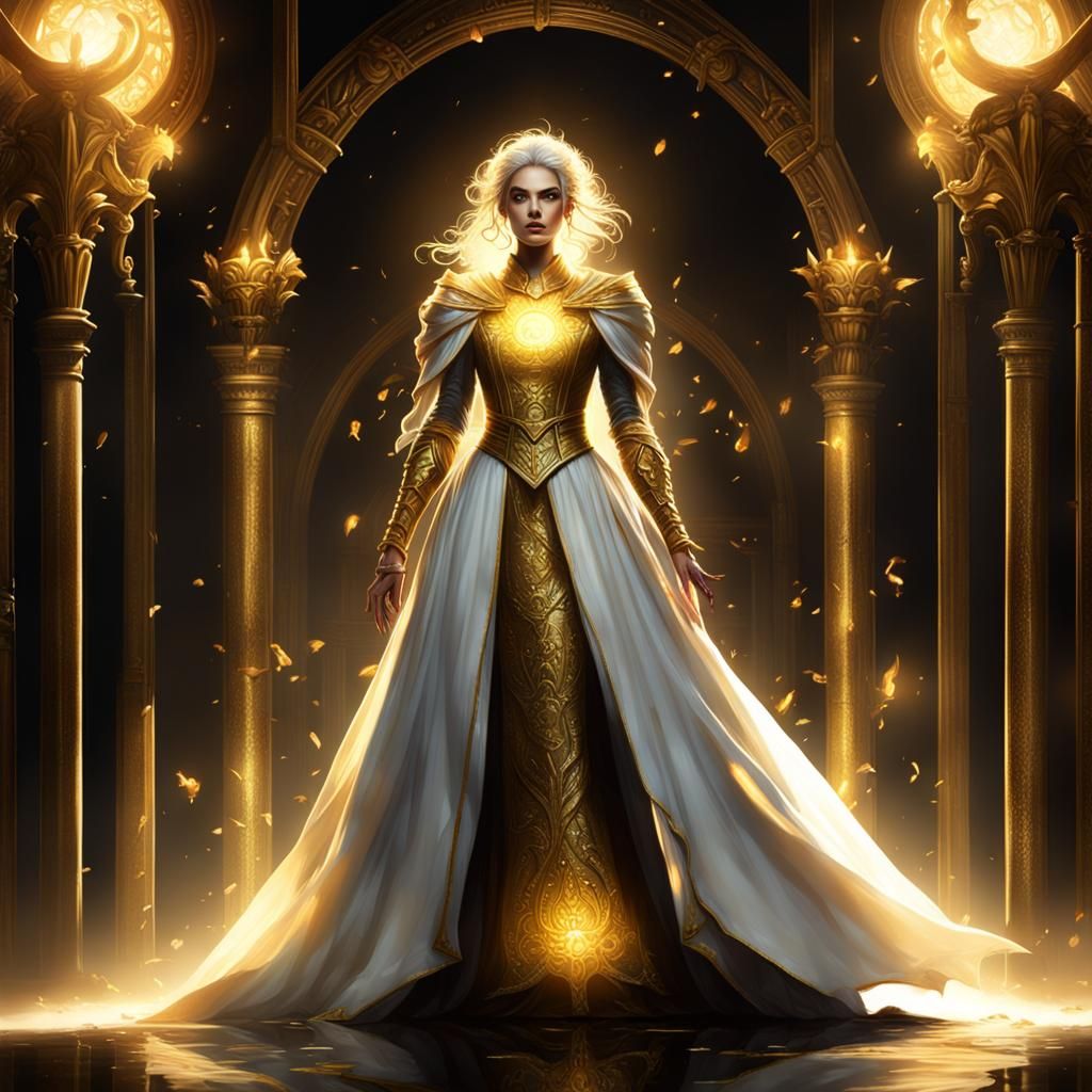 Lumina, Guardian of Light: Dark Fantasy Concept Art