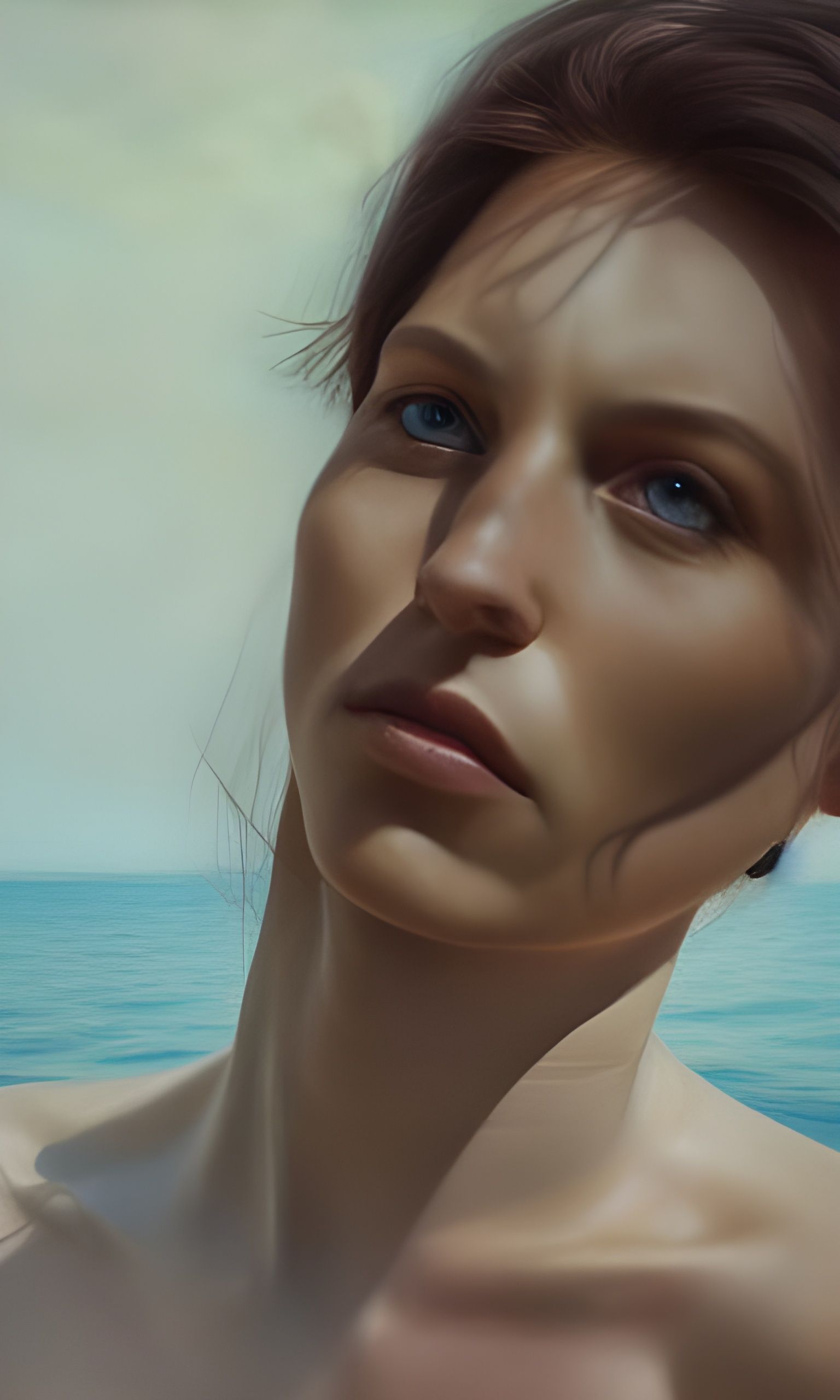 Hyperrealistic Portrait in Style of Yigal Ozeri