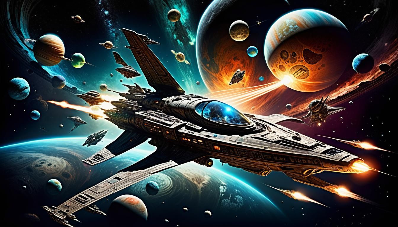 Epic Alien Invasion Digital Painting