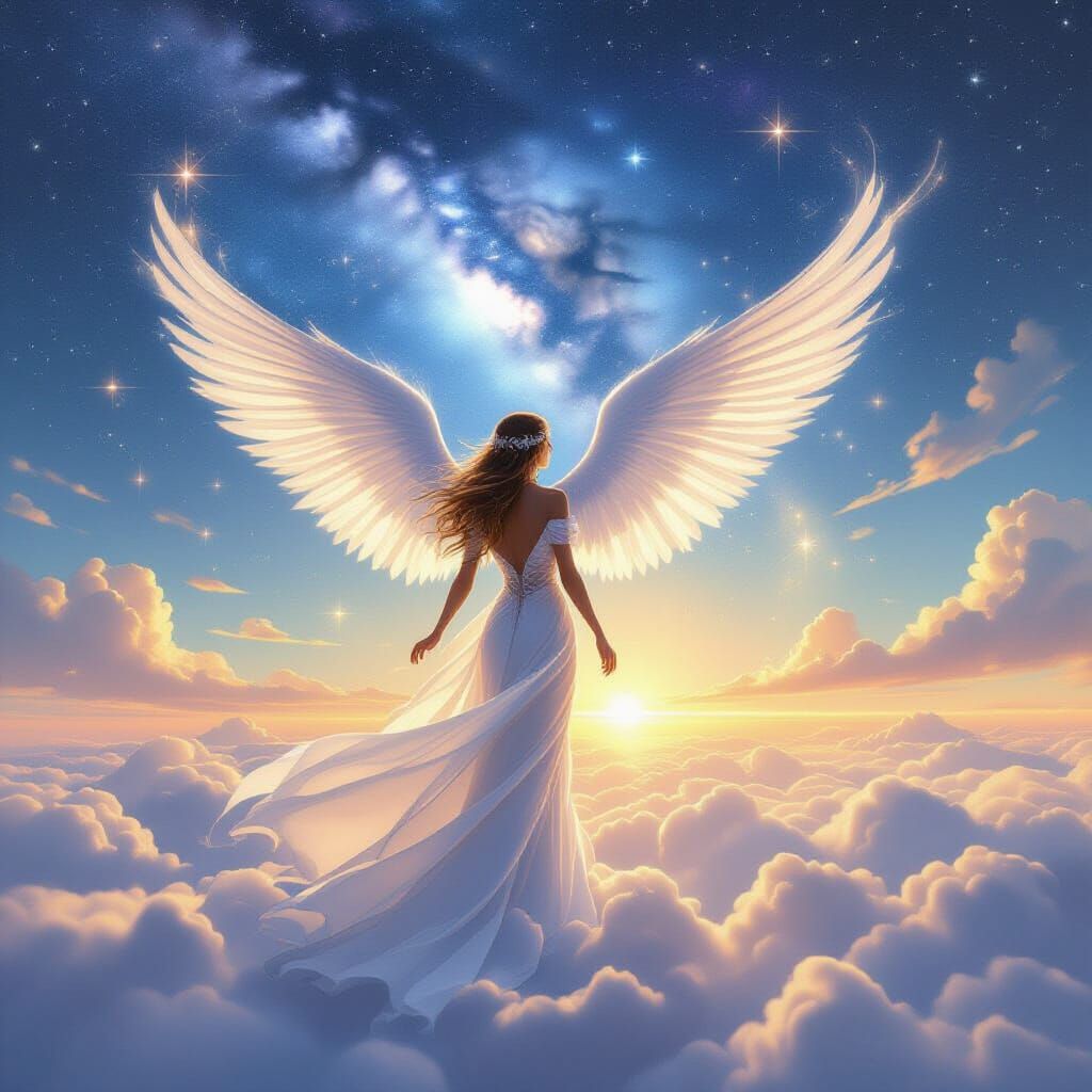 Celestial Dreams: An AI-Generated Abstract Art