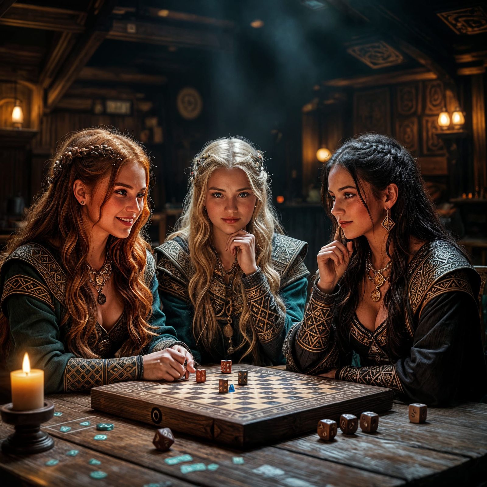 Norse Goddesses Play a Board Game