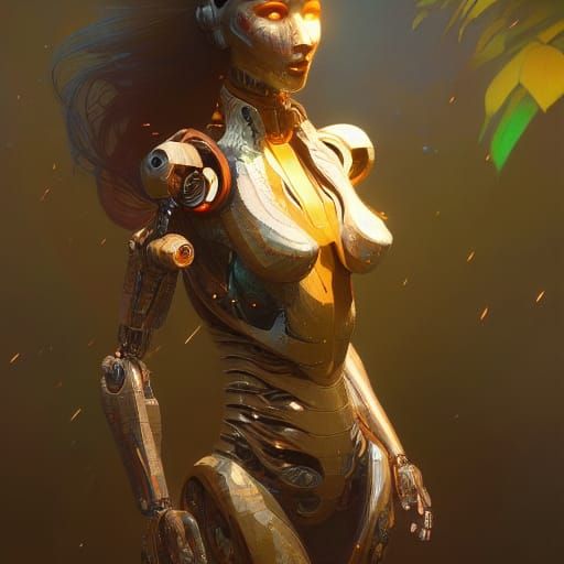 Human-Robot Hybrid by Campfire, Hyperdetailed Concept Art