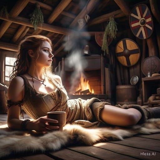 Norse Goddess in Morning Radiance