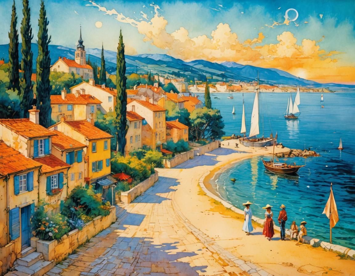 Summer Fantasy Art Illustration