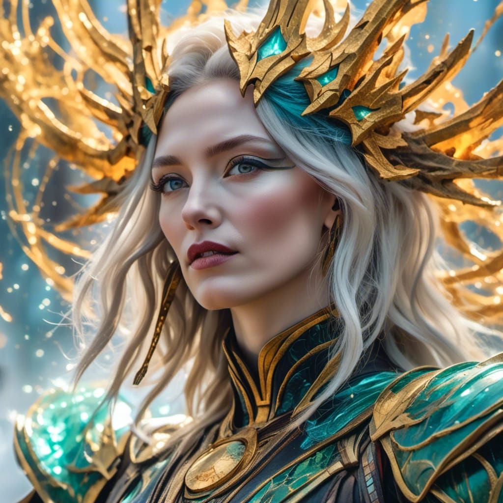 Cate Blanchett as Hela with Black Hair