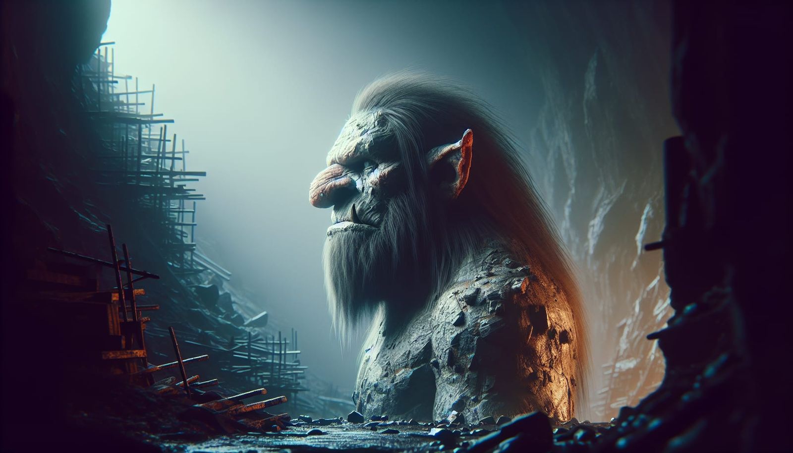 Dystopian Norwegian Troll Concept Art