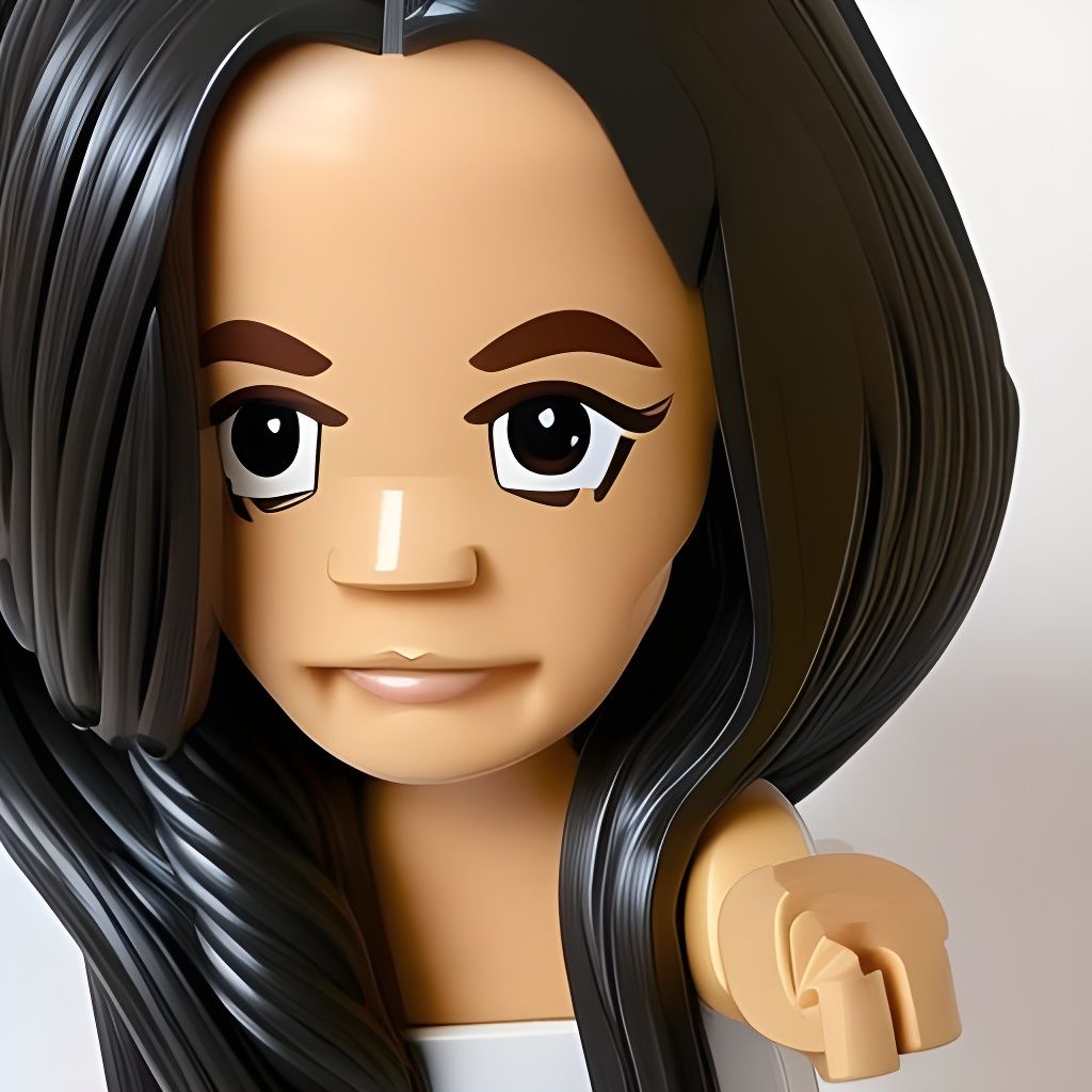 Hyperrealistic LEGO Figure of Jenna Ortega
