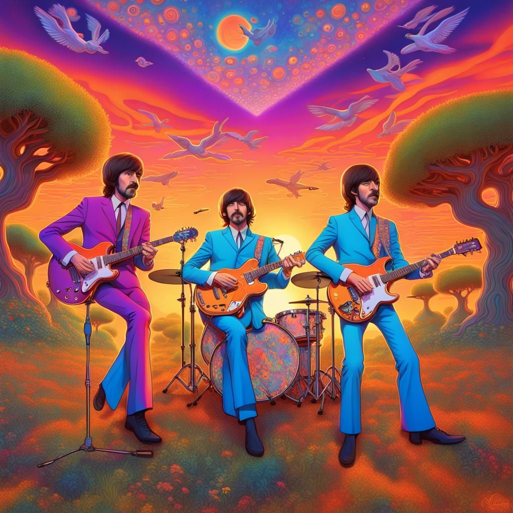 The Beatles in Tangerine Grove: Psychedelic Pop Art