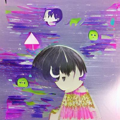 Abstract Image Generated from Blank Prompt