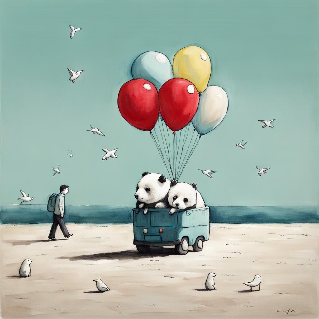 Portrait in Style of Luke Chueh