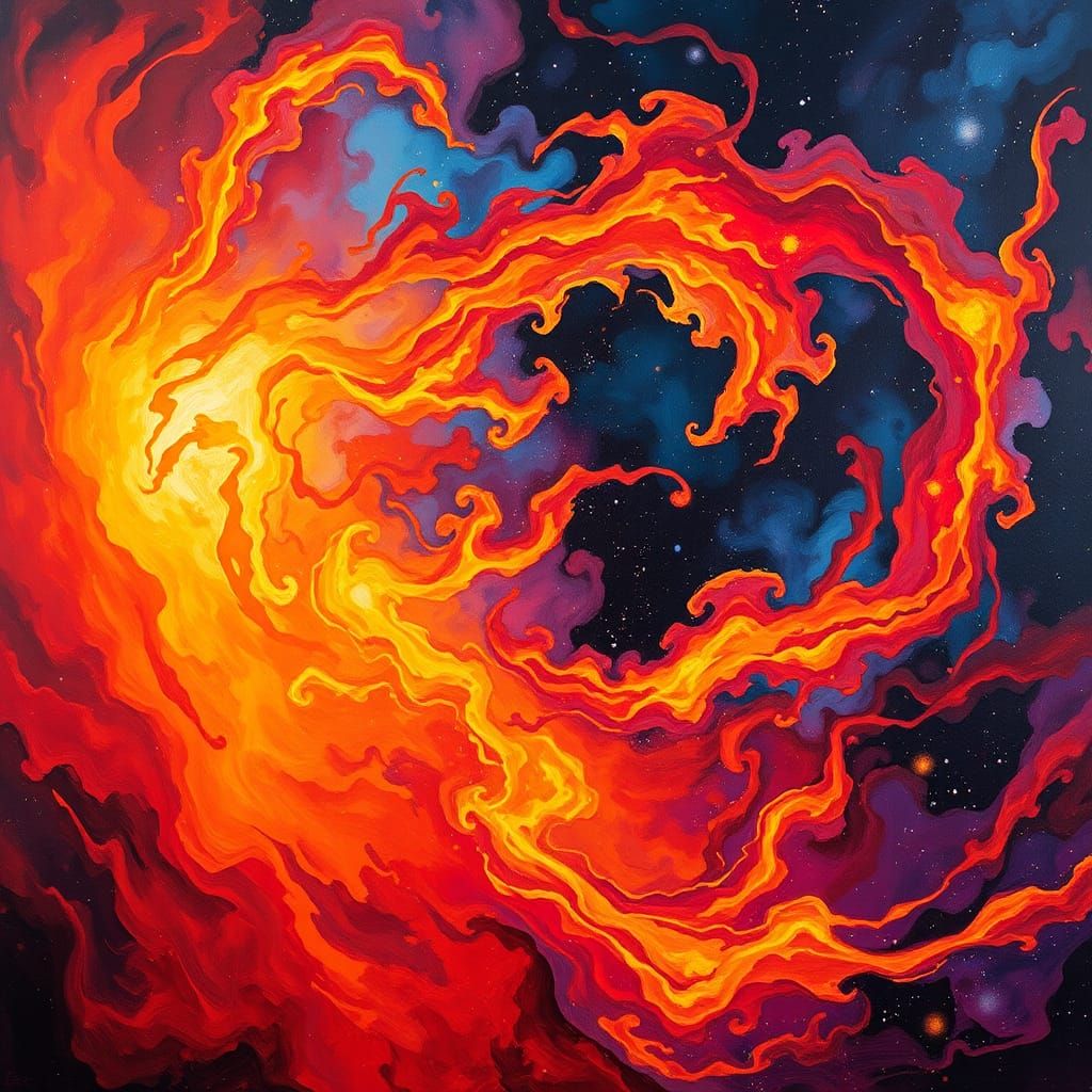 Cosmic Fire: Nebulae in Abstract Expressionism