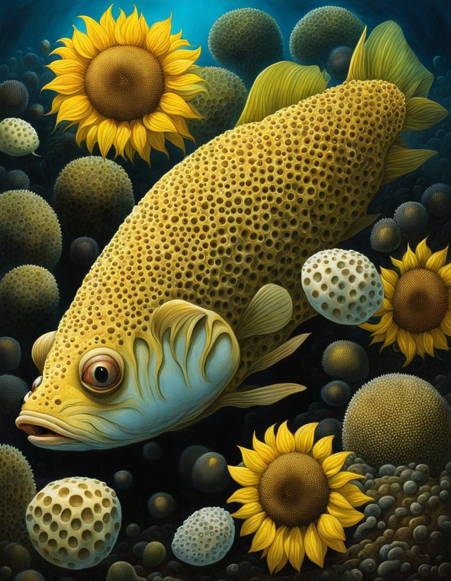 Trypophobia Fish protecting its Eggs