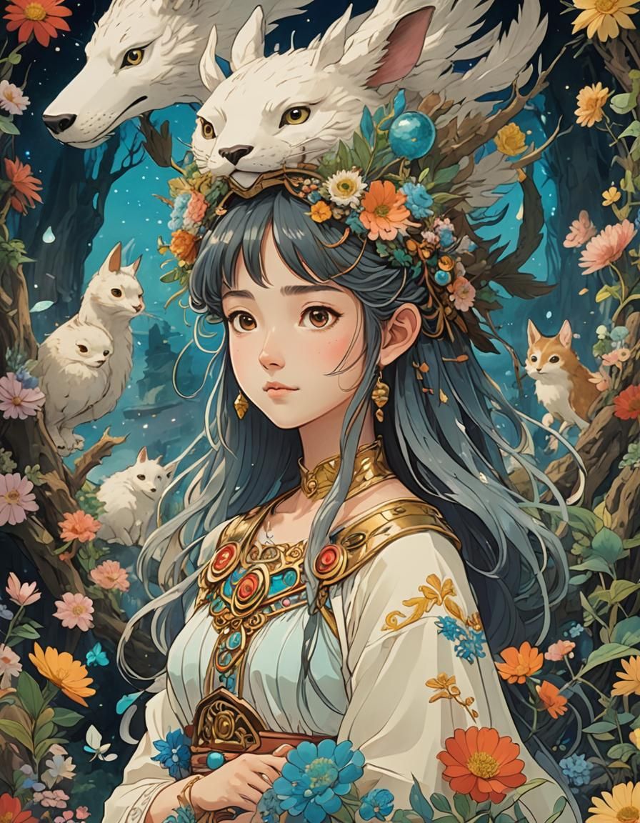 Studio Ghibli Inspired Goddess