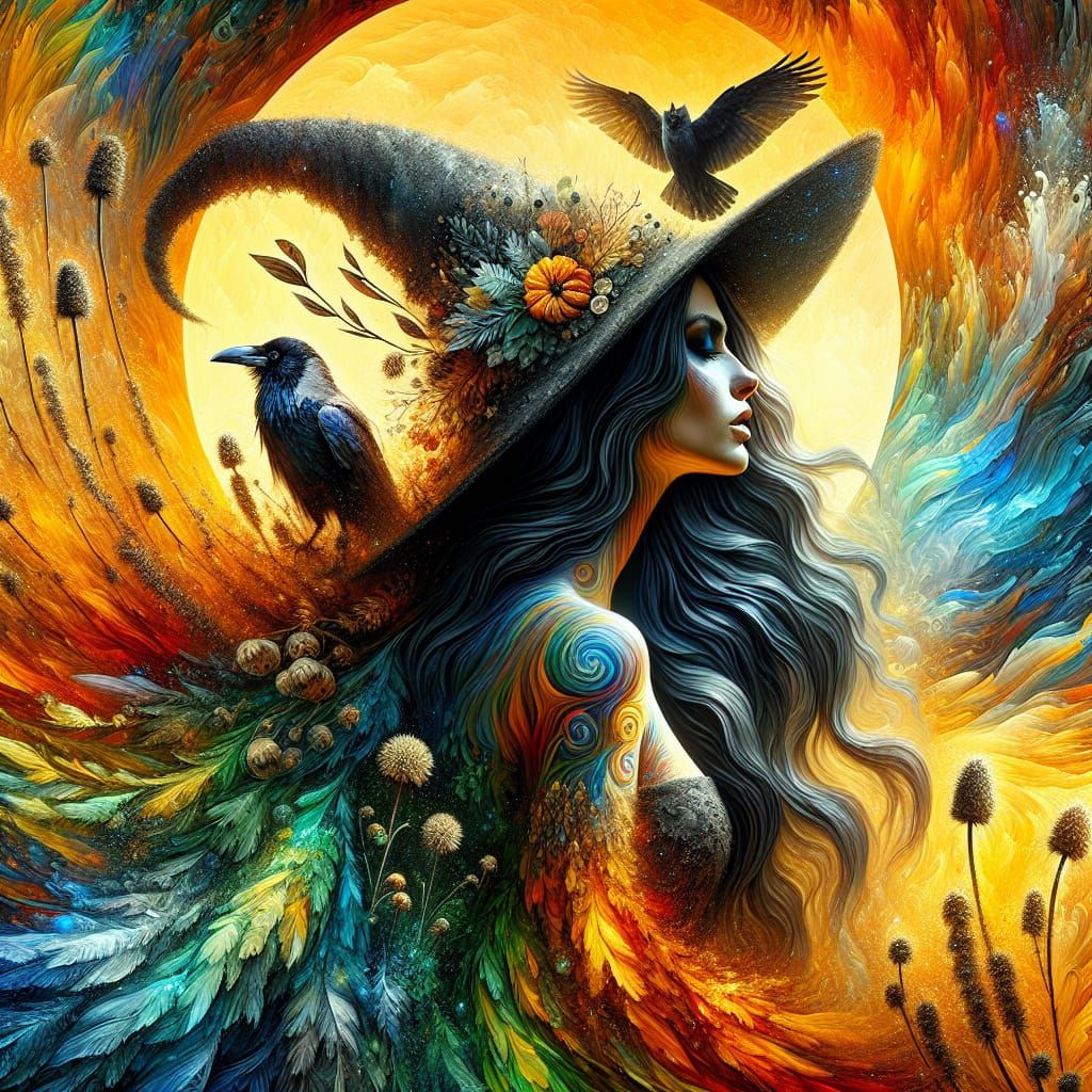 Women in harmony with Nature – Beautiful Witch – 1:1 Format 07