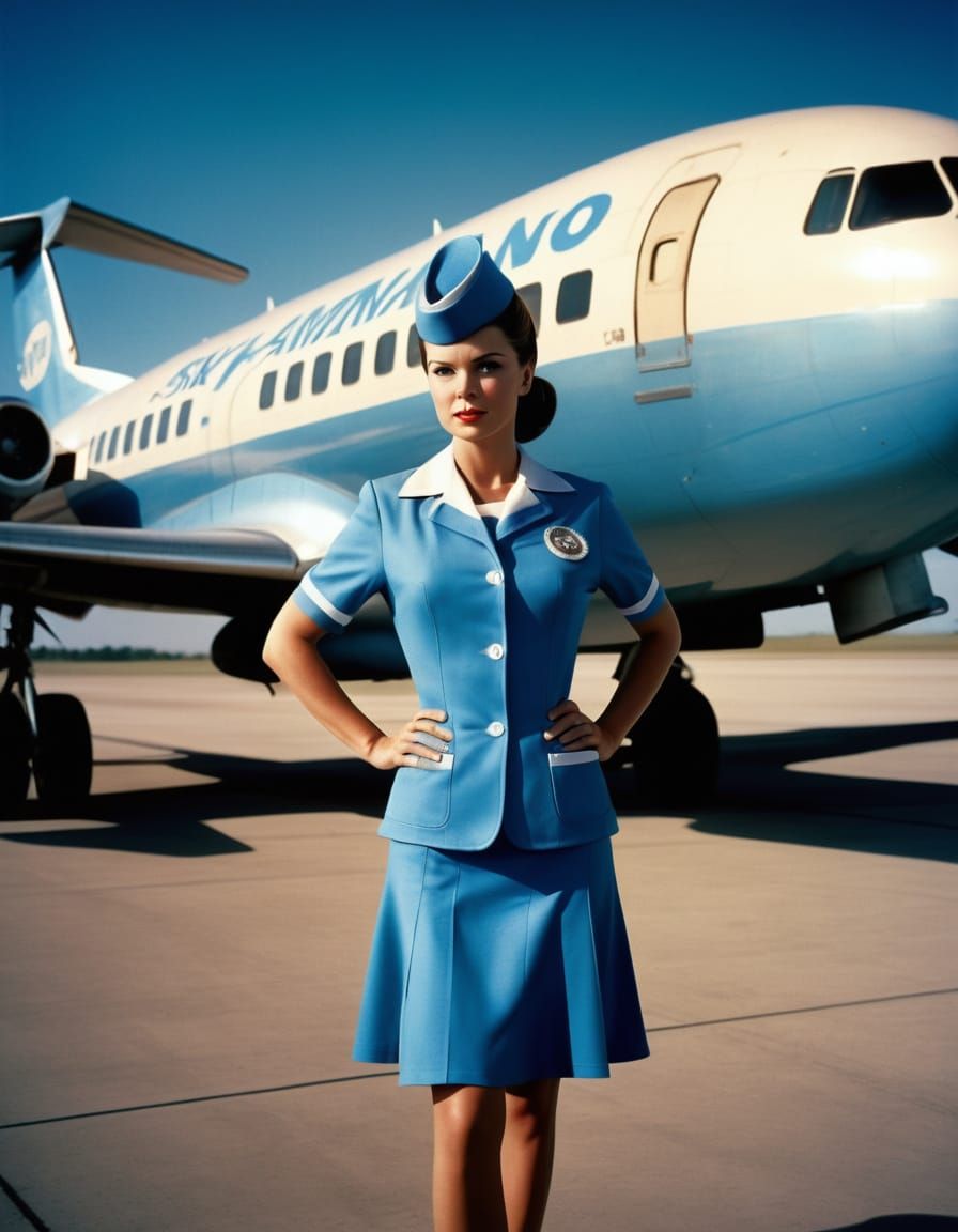 Vintage Airline Beauty in Cinematic Glory