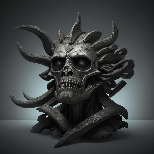 Dark Hyperrealistic Girl in Nightmarish Setting