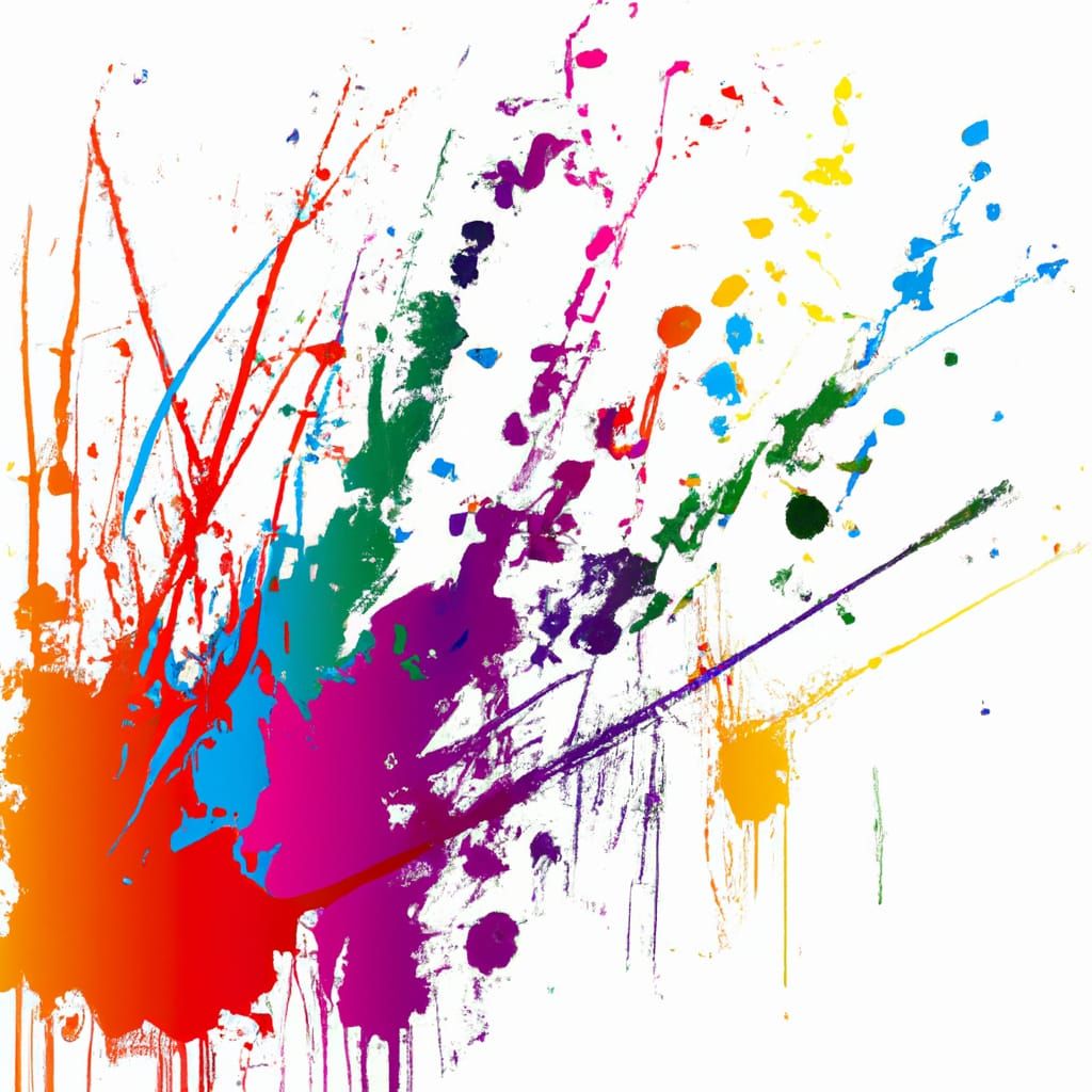 Abstract Splatter Art