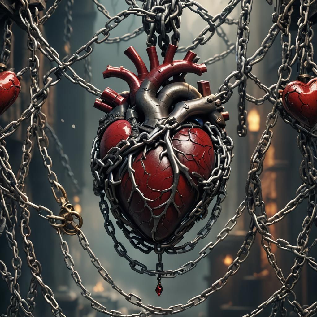 Heart in Chains: Detailed Fantasy Concept Art