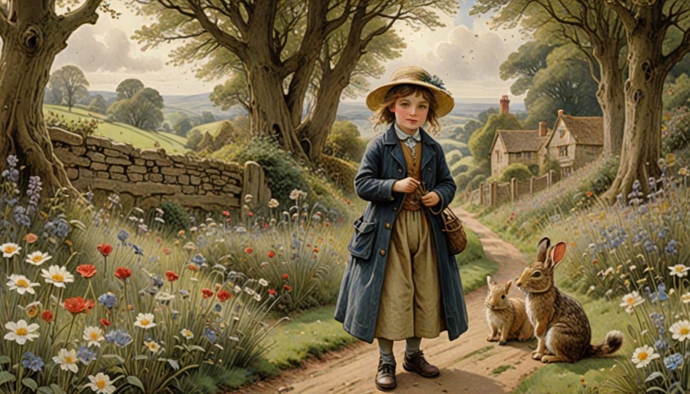 Magical Fantasy Landscape with Sparkling Stars