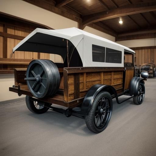 Modernized Conestoga Wagon at Car Show