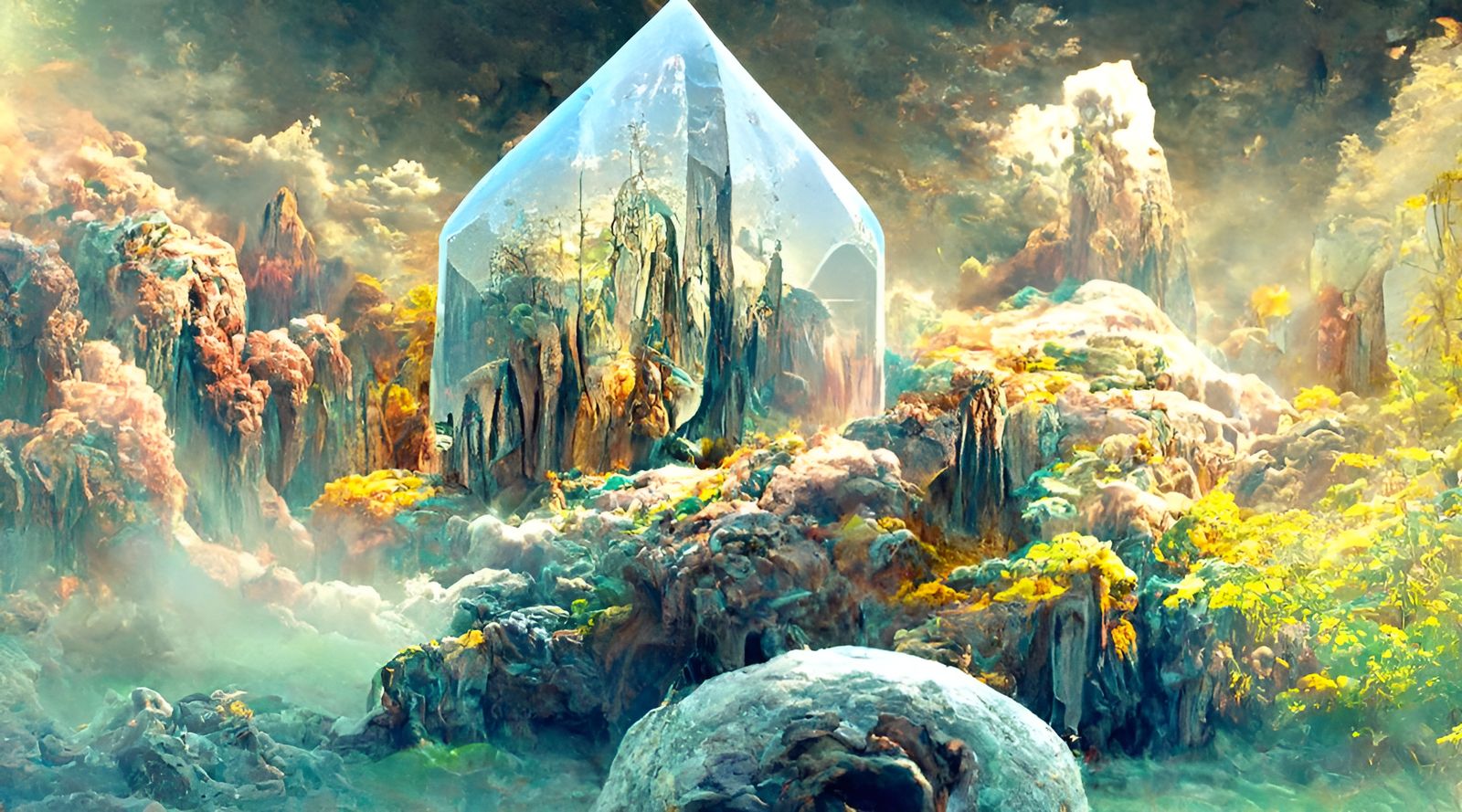 Magic Geode Portal to Alien Garden World