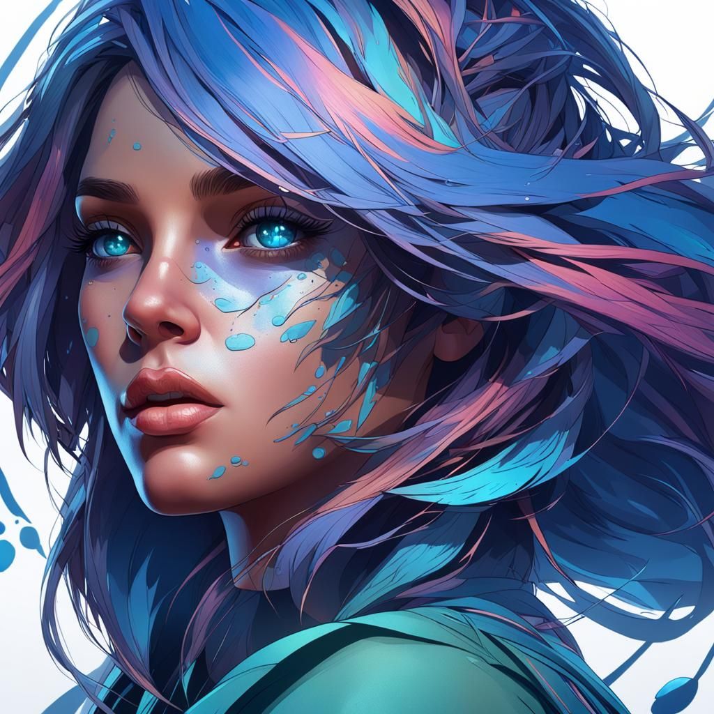 Hyperdetailed Portrait in Dynamic Lighting