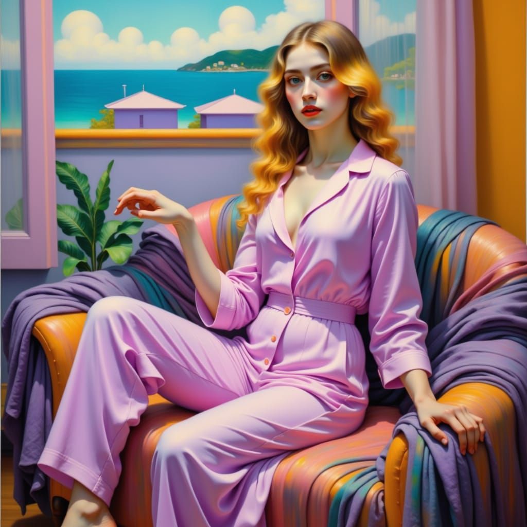 Ethereal Woman in Soft Focus