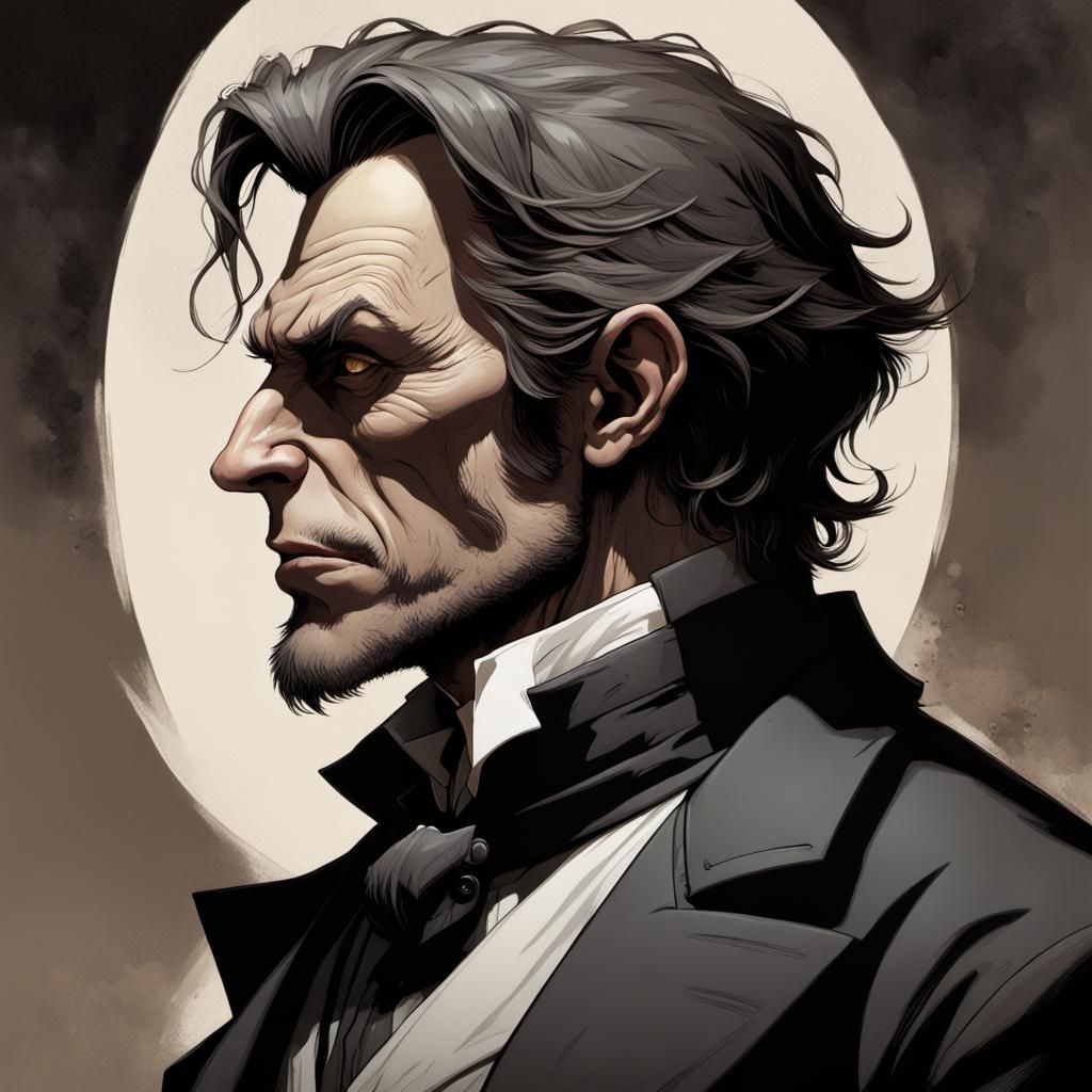 Hyper-Realistic Dr. Jekyll/Mr. Hyde Comic Art