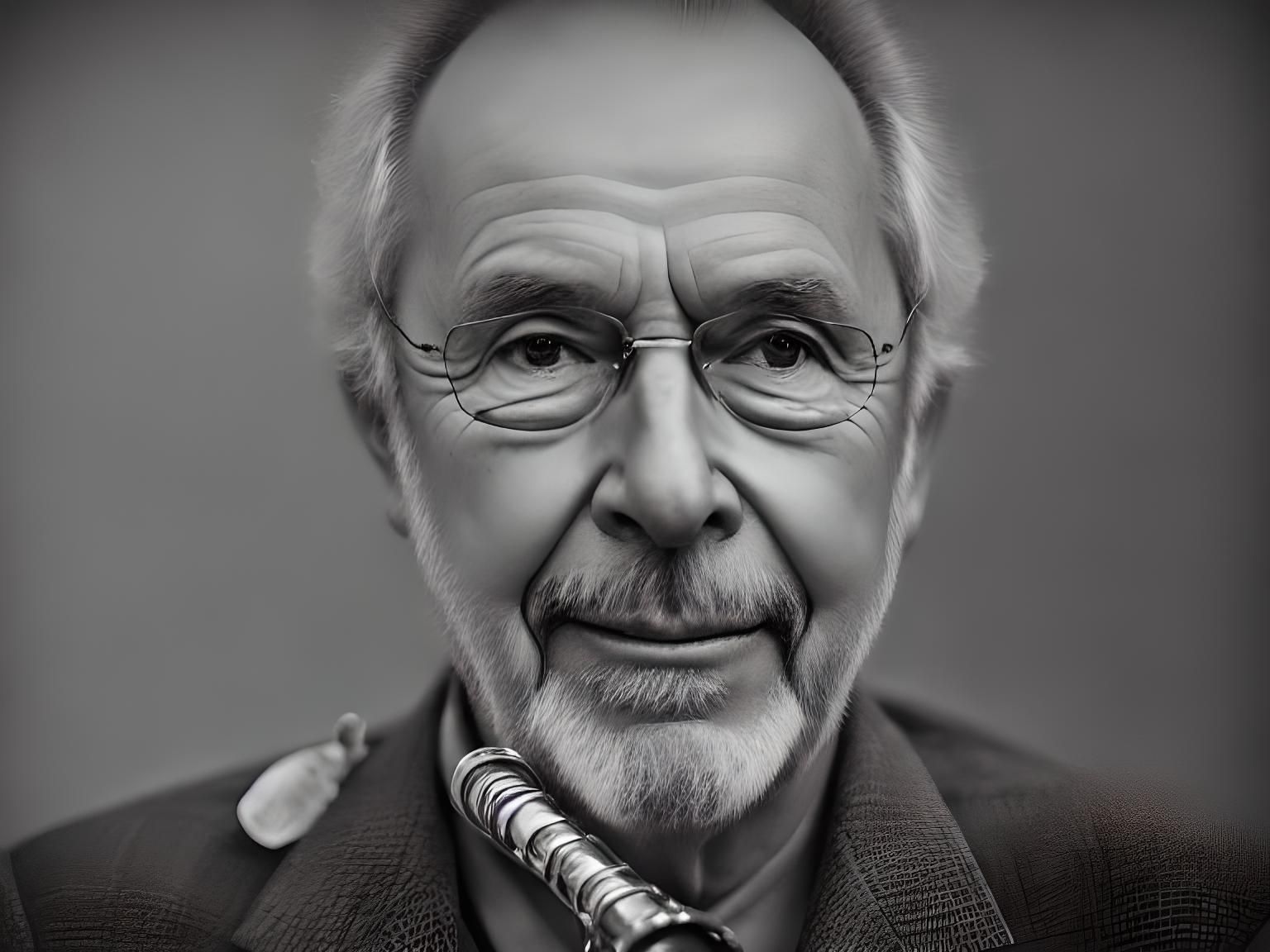 Herb Alpert Plays Trumpet at Dusk