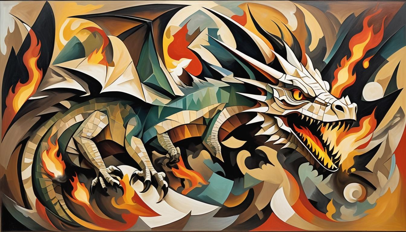 Dragon of cubism