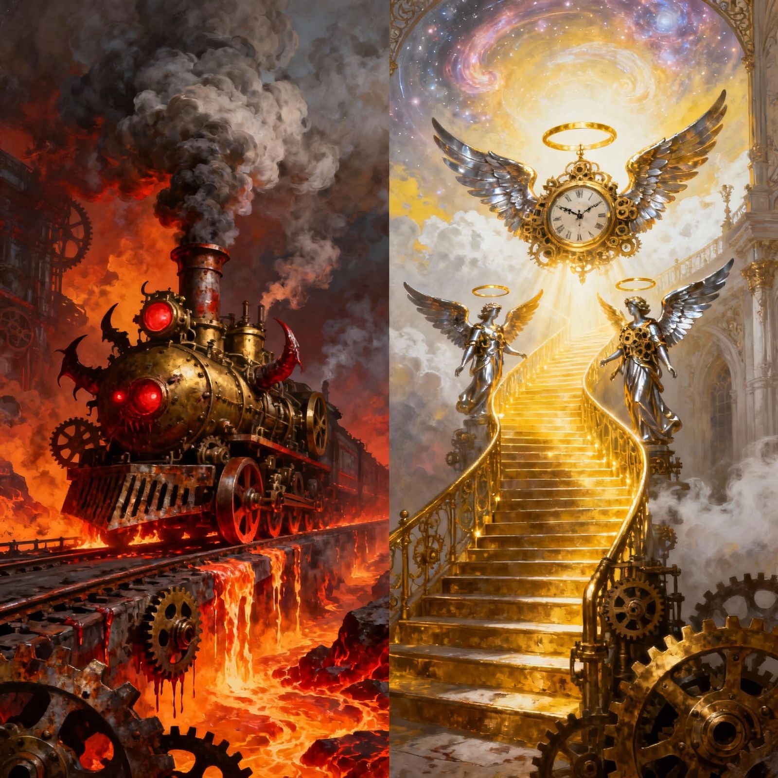 Steampunk Inferno Highway and Clockwork Stairway to Heaven