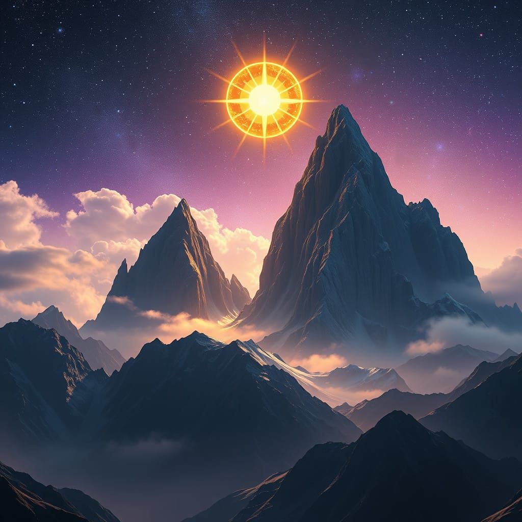 Cosmic Mountain Range Illuminated by Supernova