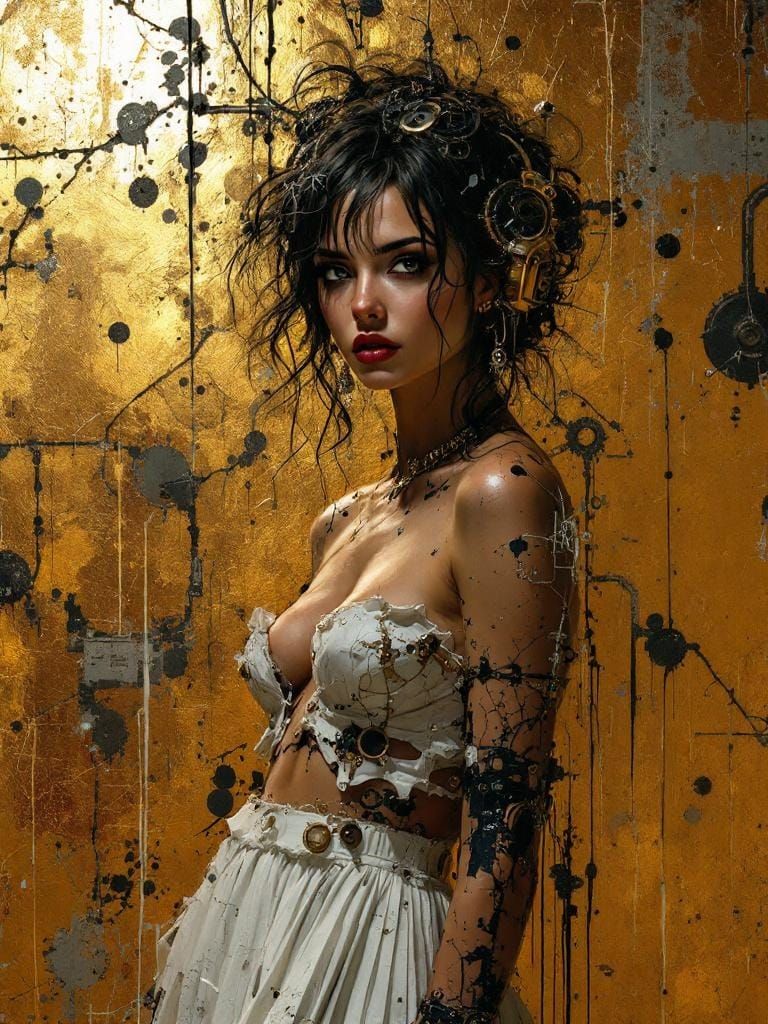 Banksy and Craig Mullins Fusion: Steampunk Fashion