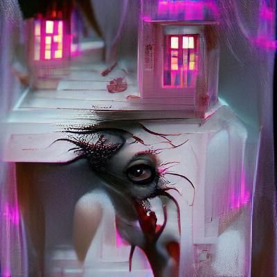 Sinister Dollhouse by Greg Rutkowski