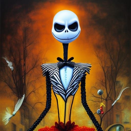 Sinister Portrait of Jack Skellington
