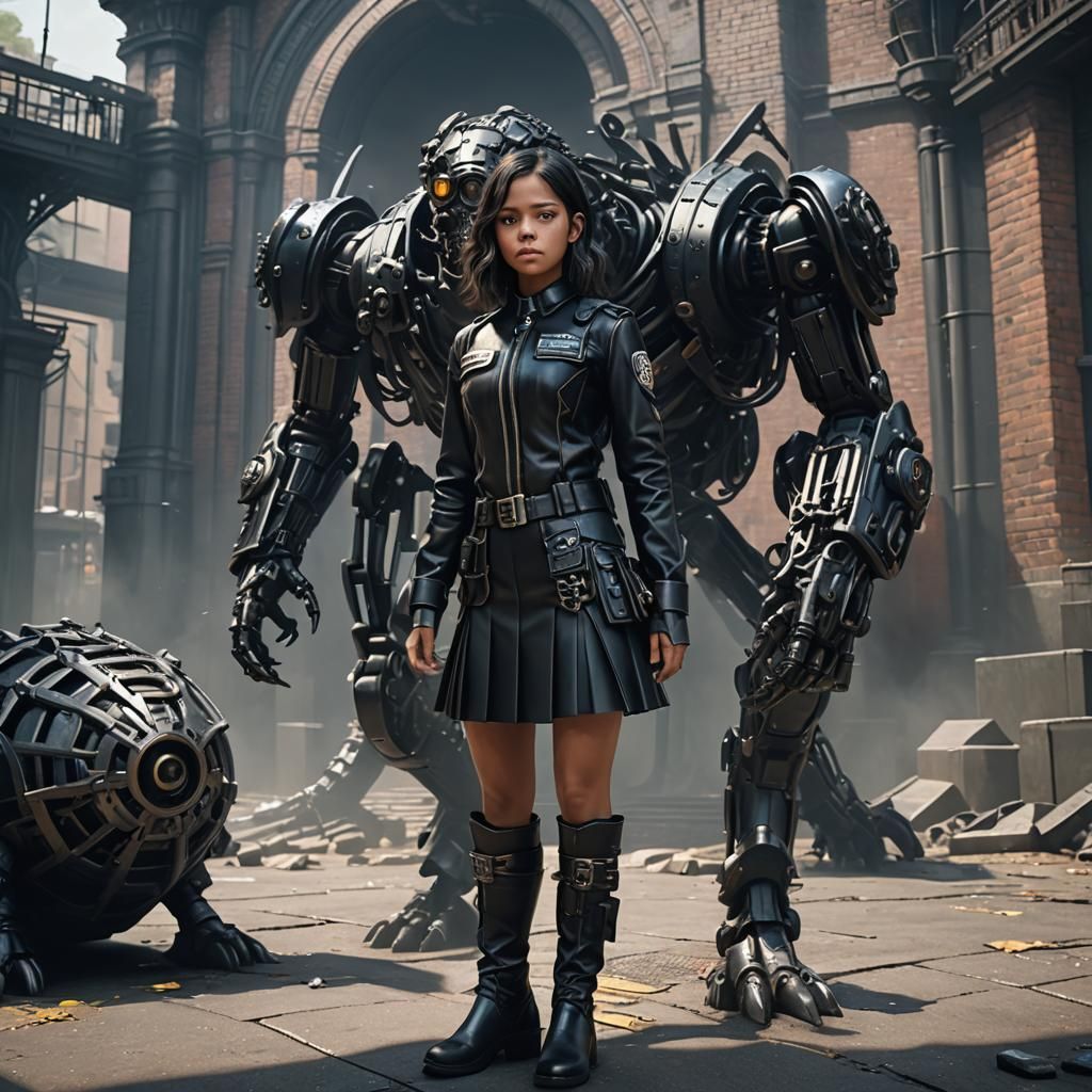 Futuristic Prison Warden Confronts Lovecraft Monster