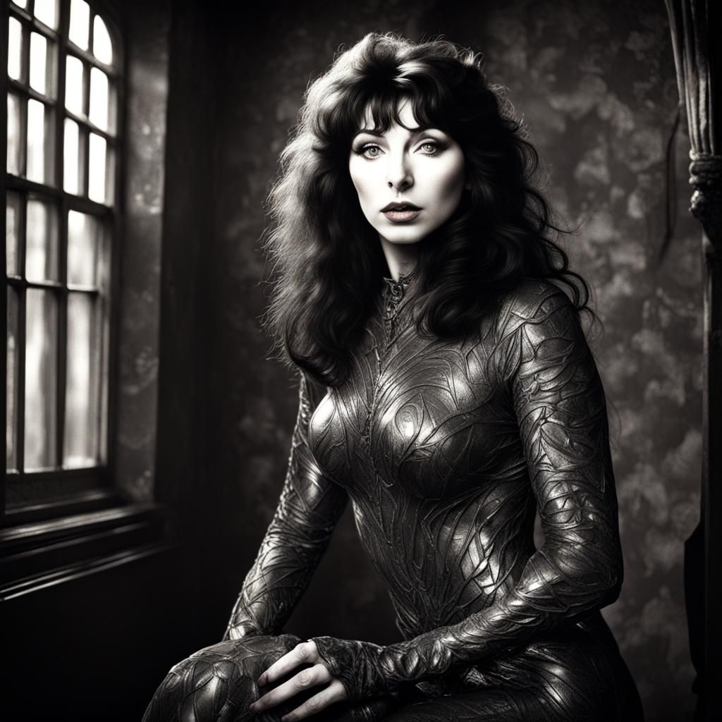 Kate Bush Cat Woman B&W