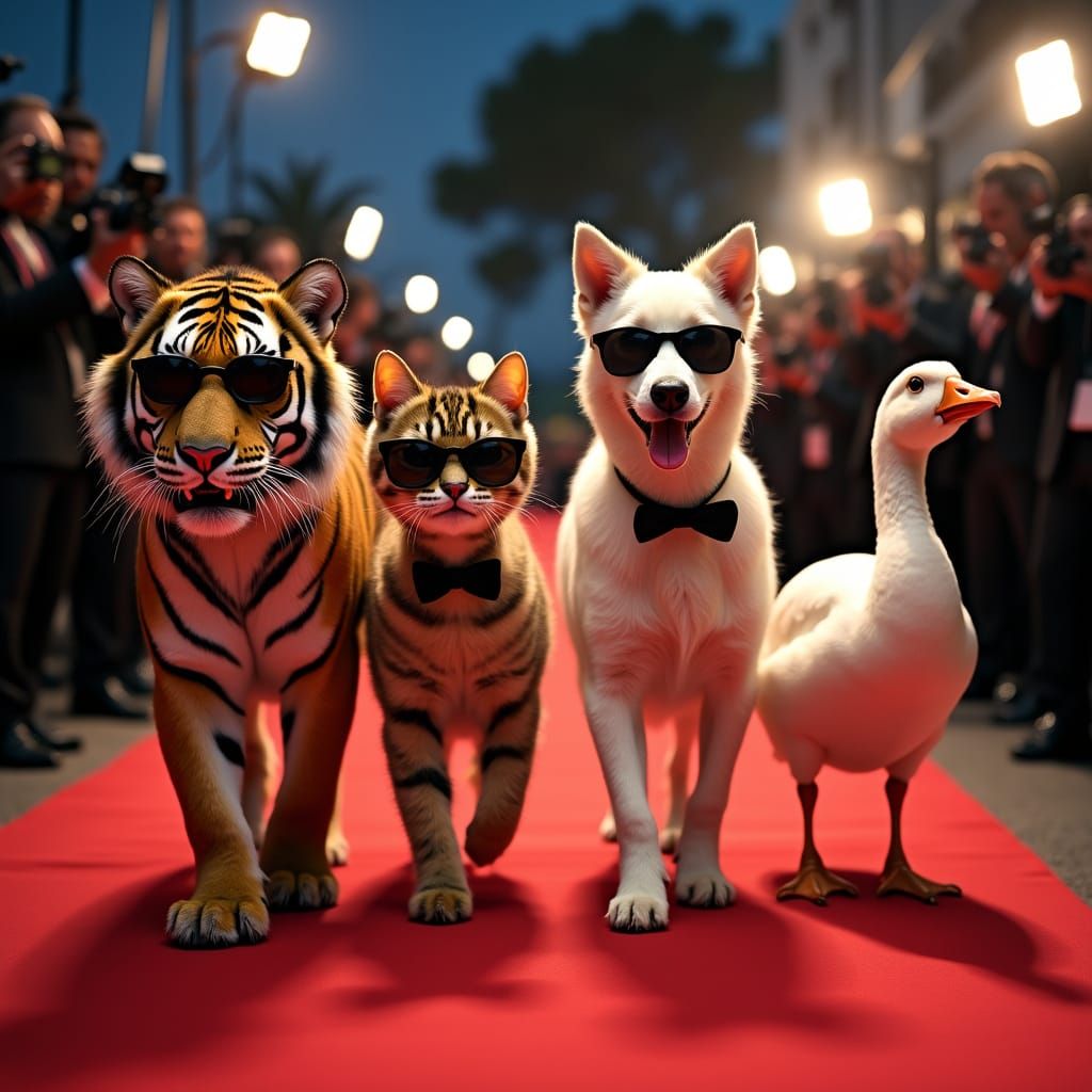 Glamorous Animals Shine on Cannes Red Carpet