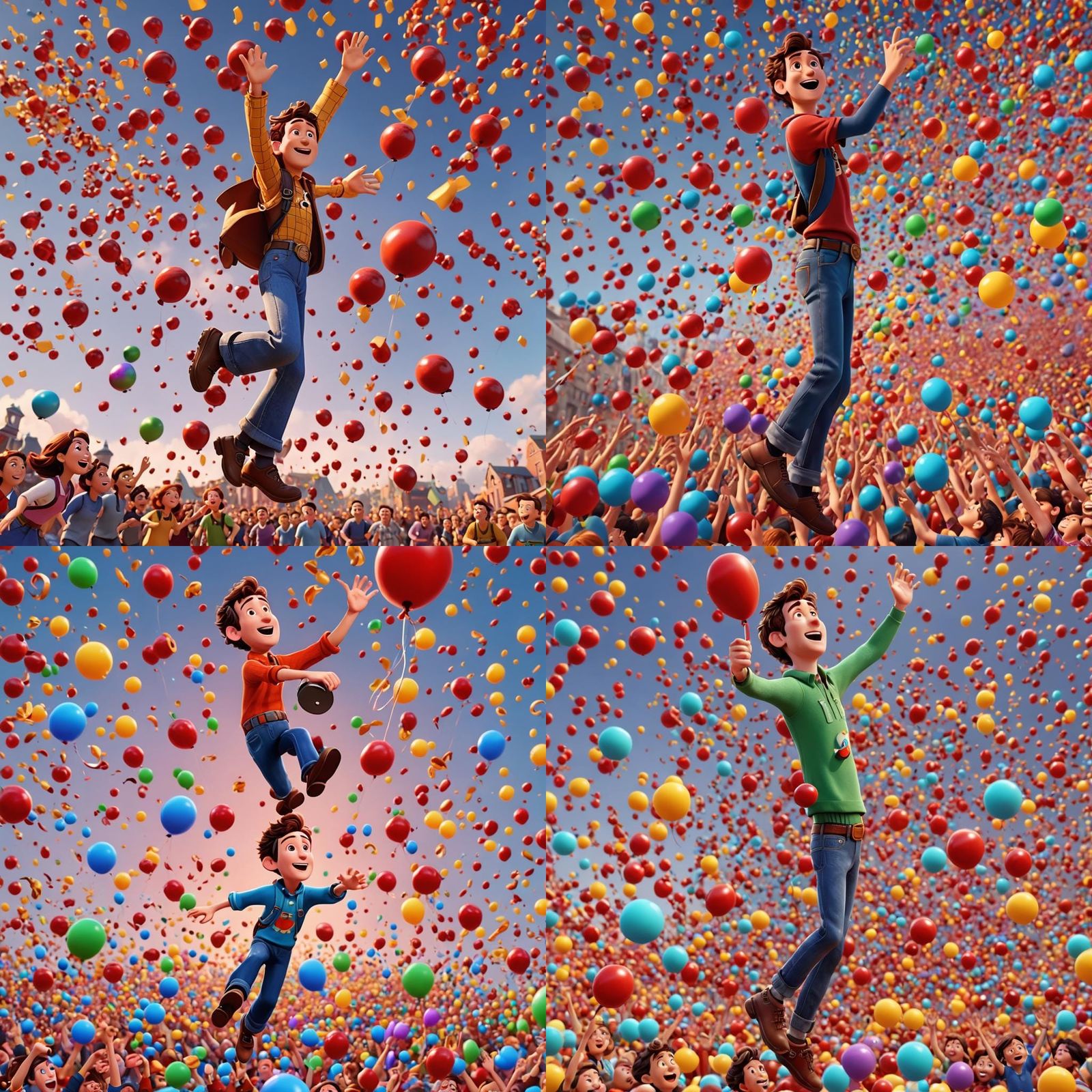 Cherries Rain Down in Pixar-Style 3D Rendering